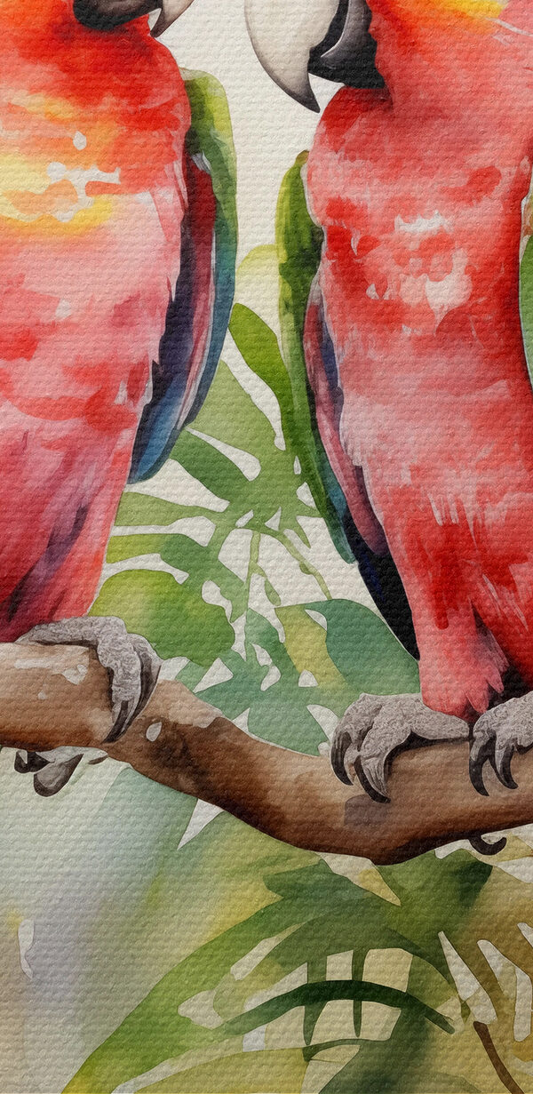 Deux oiseaux sur une branche Deux oiseaux sur une branche