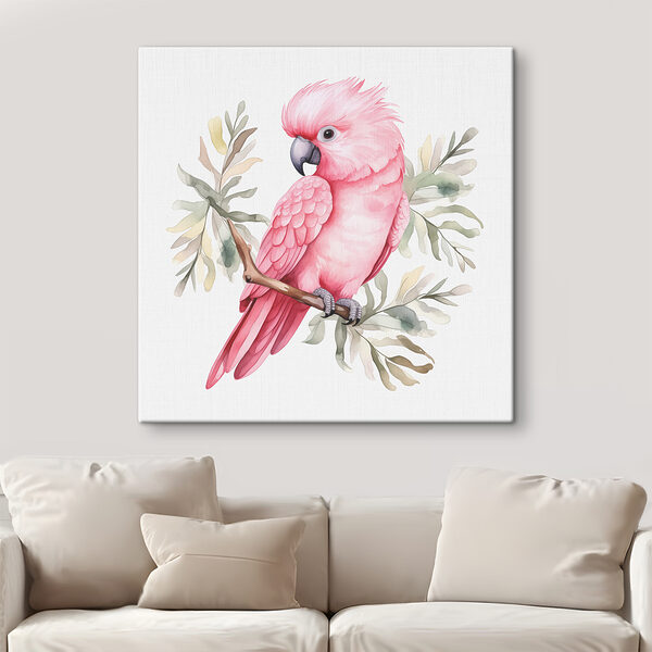 Un oiseau rose sur une branche Un oiseau rose sur une branche
