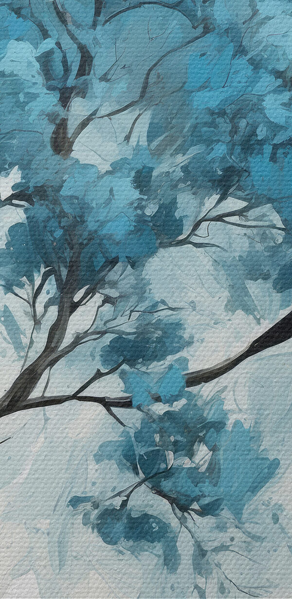 Un arbre aux feuilles bleues Un arbre aux feuilles bleues
