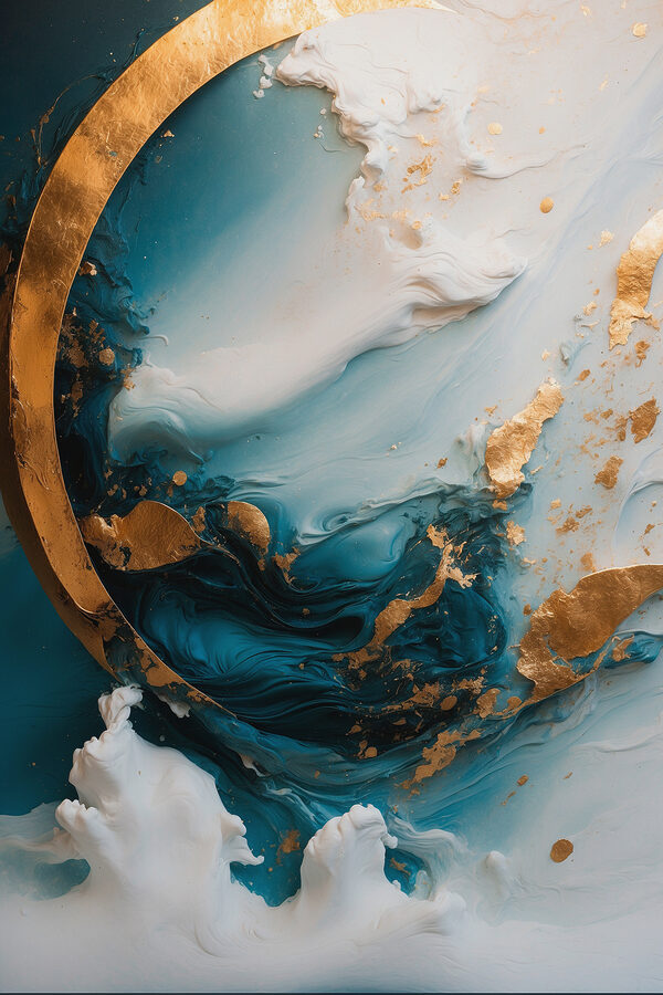 Gros plan sur une peinture Gros plan sur une peinture
