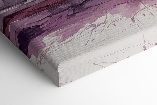 Une peinture d'arbres aux feuilles violettes Une peinture d'arbres aux feuilles violettes