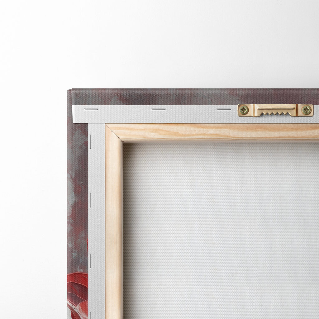 A painting of a flower