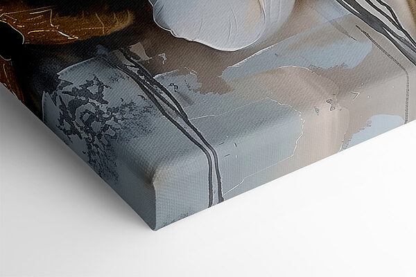 Peinture de fleurs sur fond gris Peinture de fleurs sur fond gris