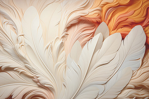Gros plan sur les plumes Gros plan sur les plumes