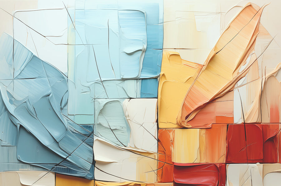 Papier peint Gros plan sur une peinture – Image 3