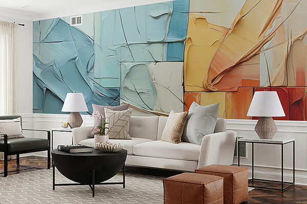 Gros plan sur une peinture Gros plan sur une peinture
