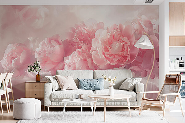 Un groupe de fleurs roses Un groupe de fleurs roses