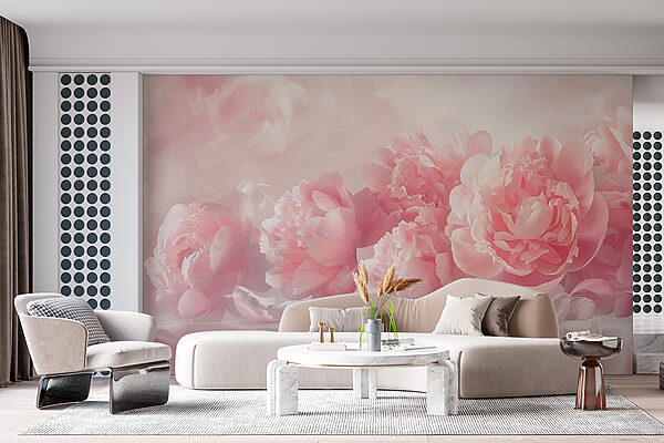 Un groupe de fleurs roses Un groupe de fleurs roses