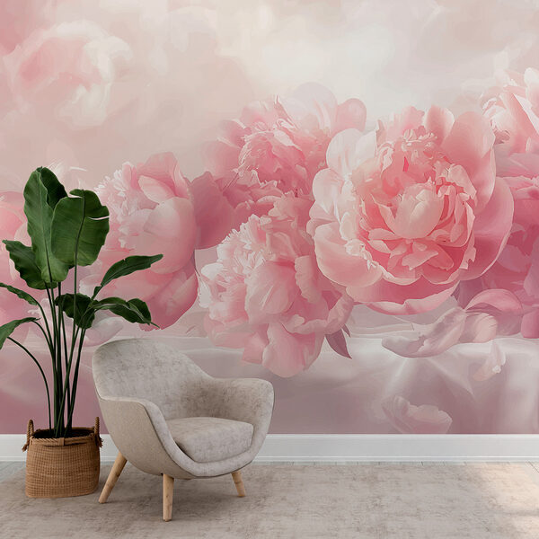 Un groupe de fleurs roses Un groupe de fleurs roses