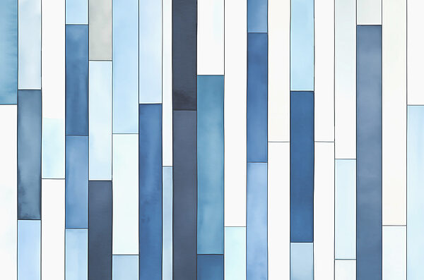 Un mur rayé bleu et blanc Un mur rayé bleu et blanc