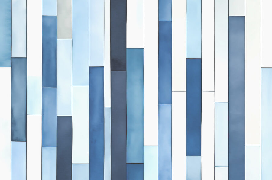 Un mur rayé bleu et blanc Un mur rayé bleu et blanc