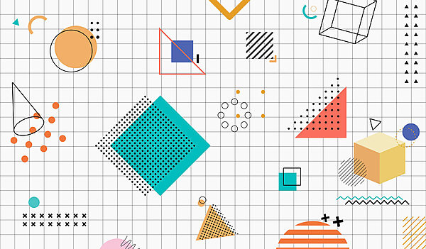 Un motif de formes géométriques Un motif de formes géométriques