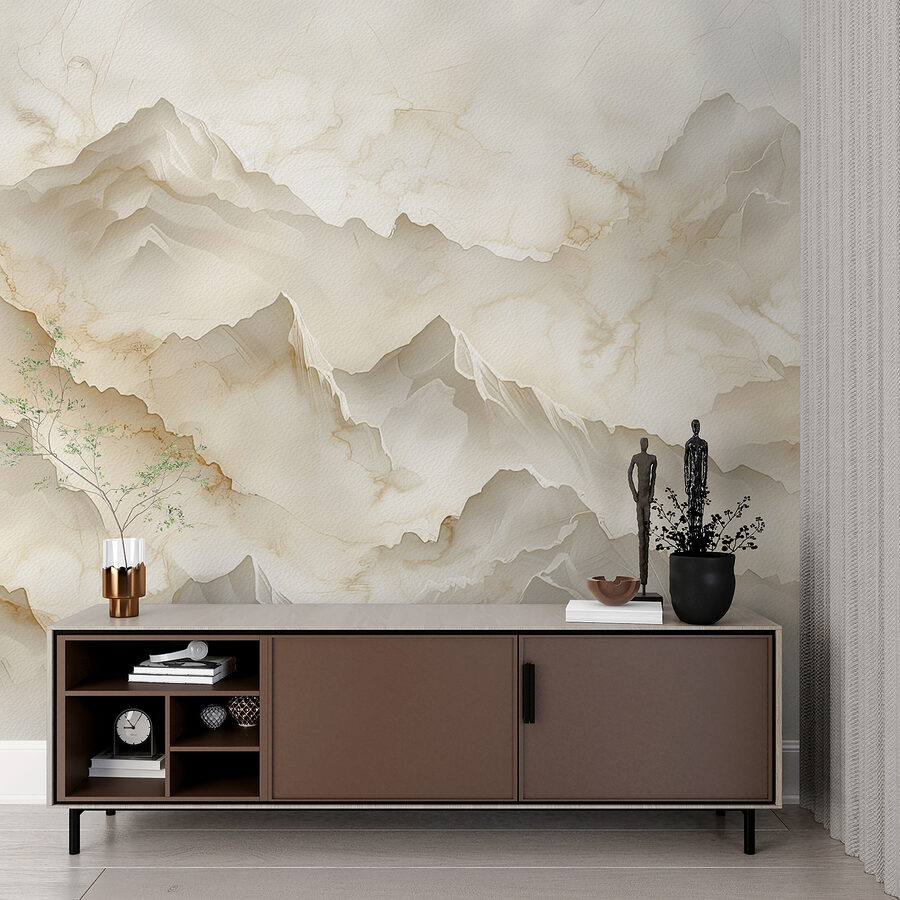 Un marbre blanc et brun