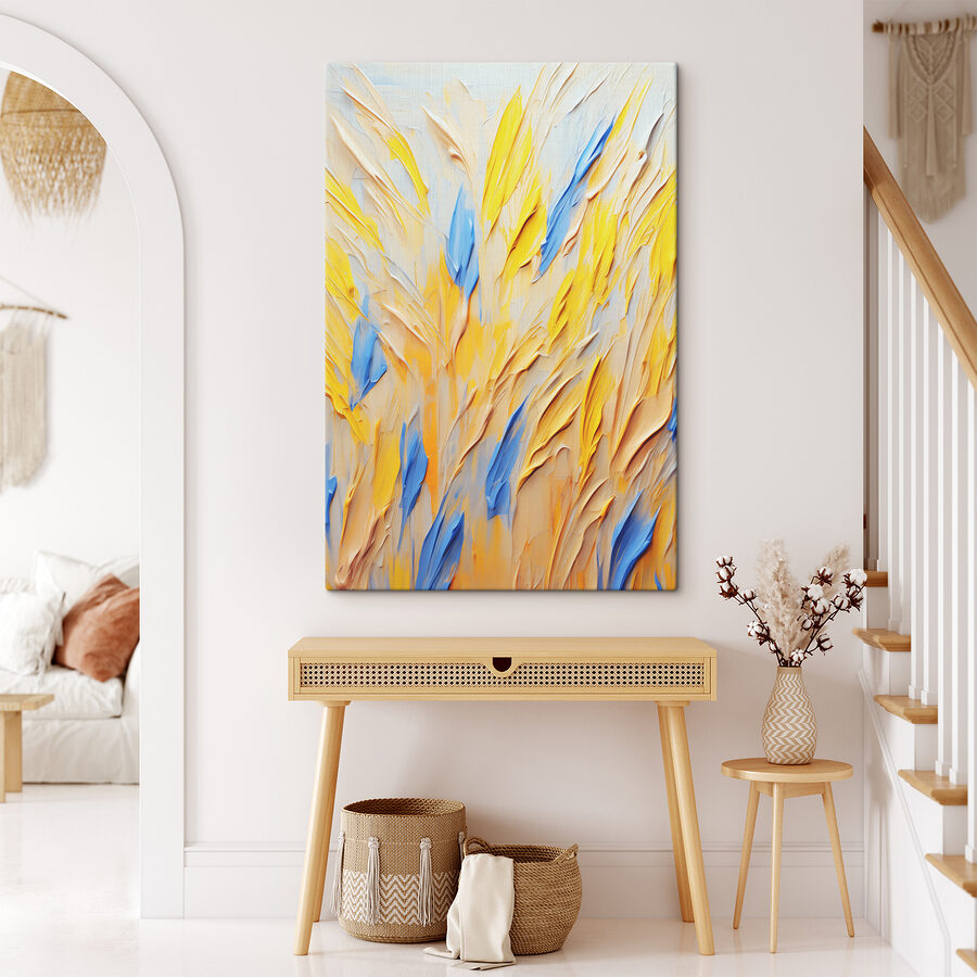 Gros plan sur une peinture Gros plan sur une peinture