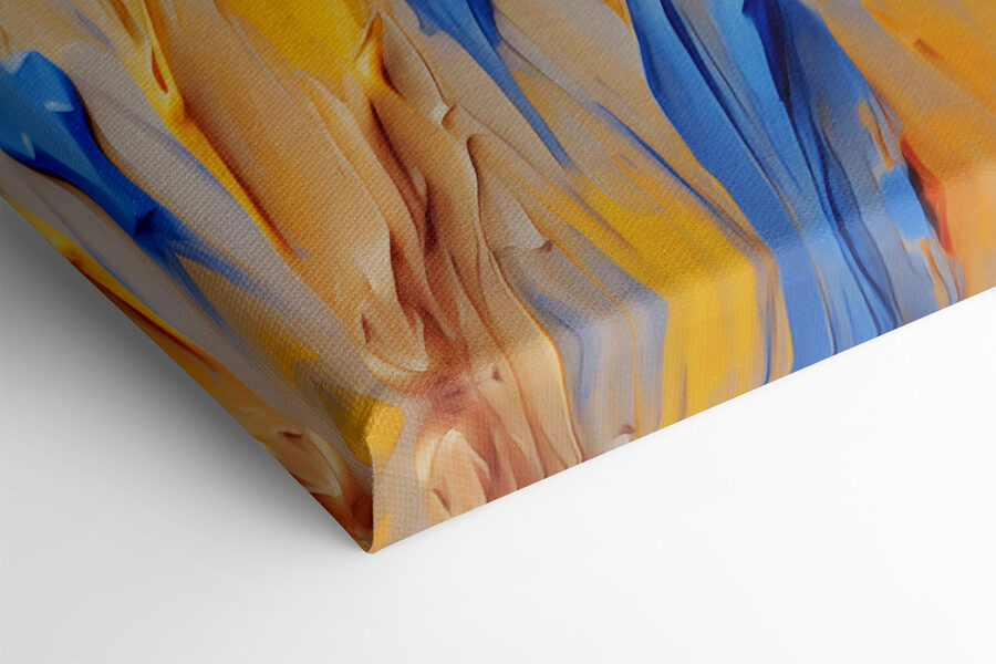 Gros plan sur une peinture Gros plan sur une peinture