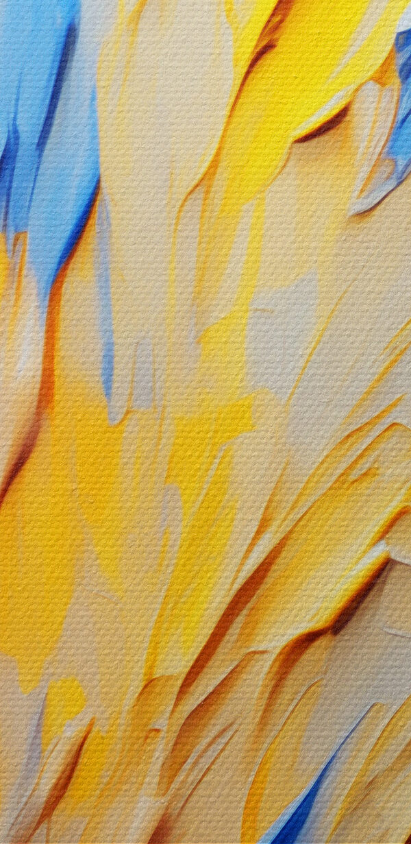 Gros plan sur une peinture Gros plan sur une peinture