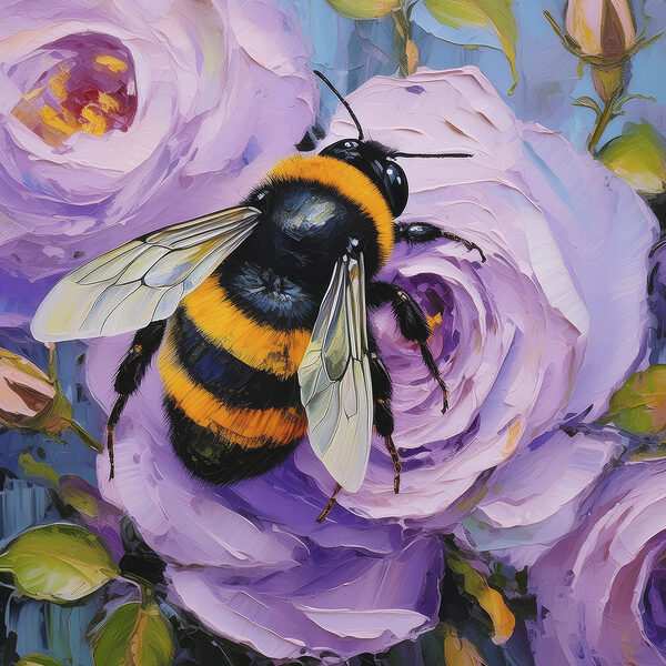 Une abeille sur une fleur Une abeille sur une fleur