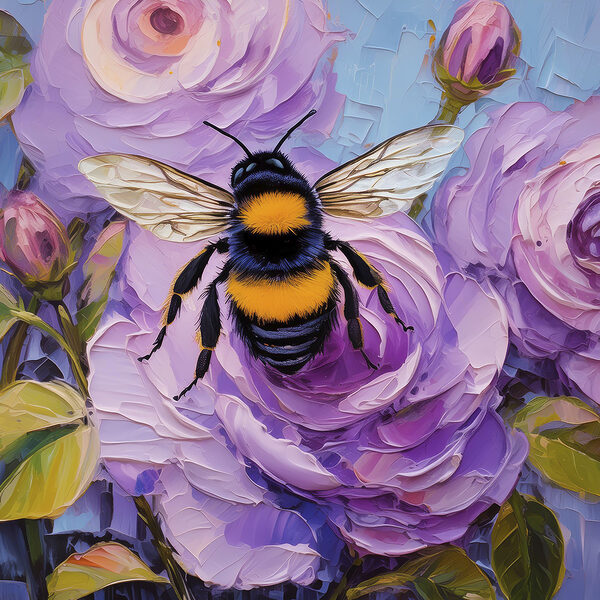 Une abeille sur une fleur Une abeille sur une fleur