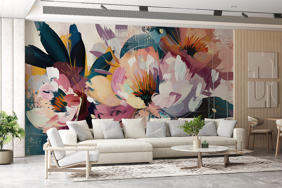 Un tableau de fleurs