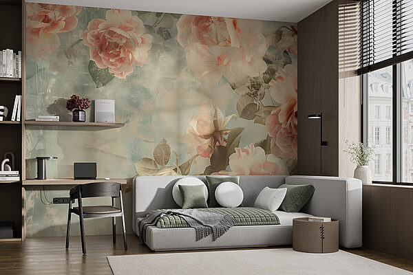 Un groupe de fleurs roses Un groupe de fleurs roses
