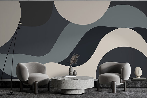 Des cercles et des lignes en noir et blanc Des cercles et des lignes en noir et blanc