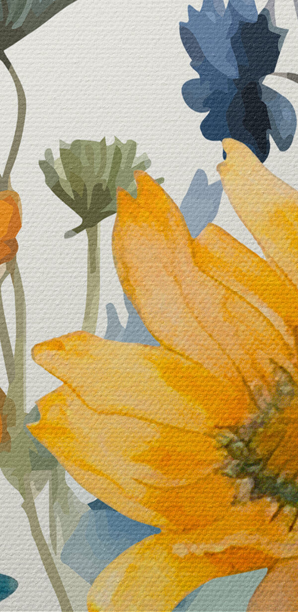 Une peinture de fleurs et de plantes Une peinture de fleurs et de plantes
