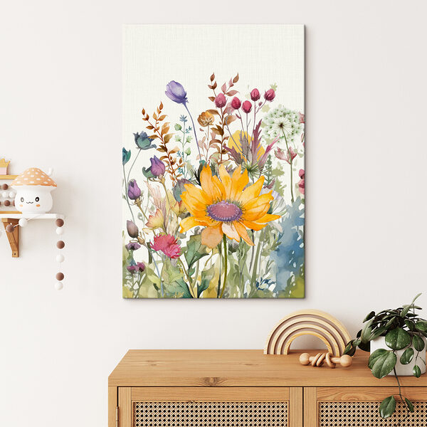 Une aquarelle de fleurs Une aquarelle de fleurs