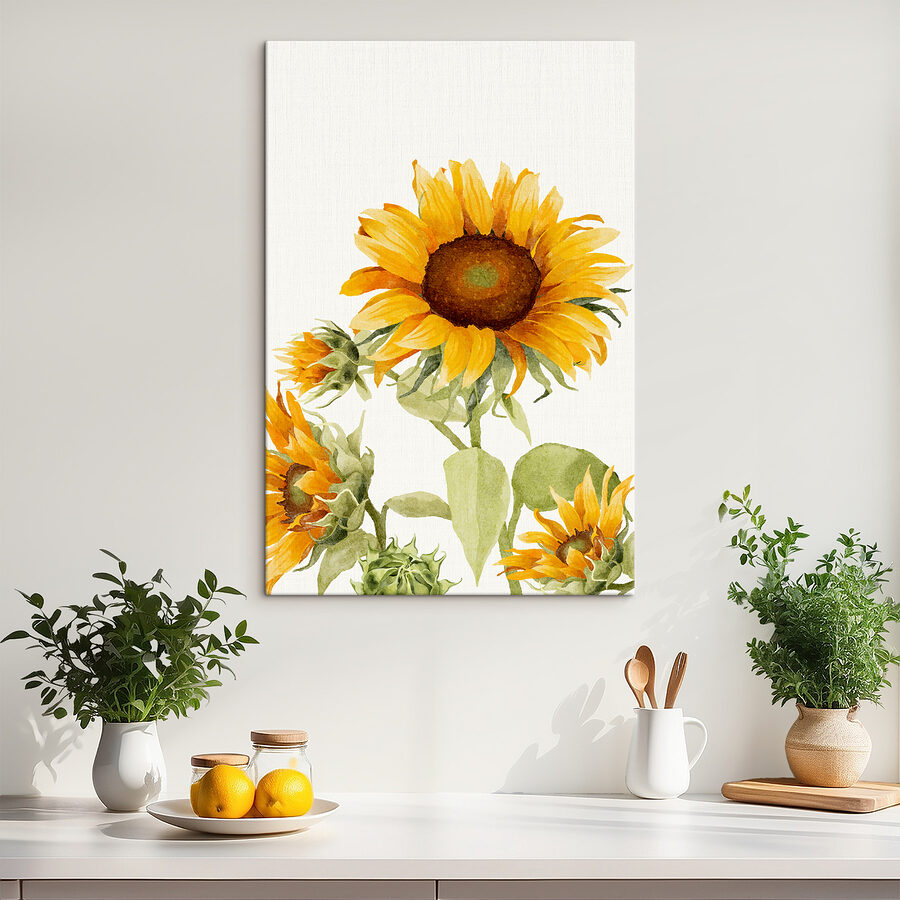 Tableaux Gros plan sur un tournesol