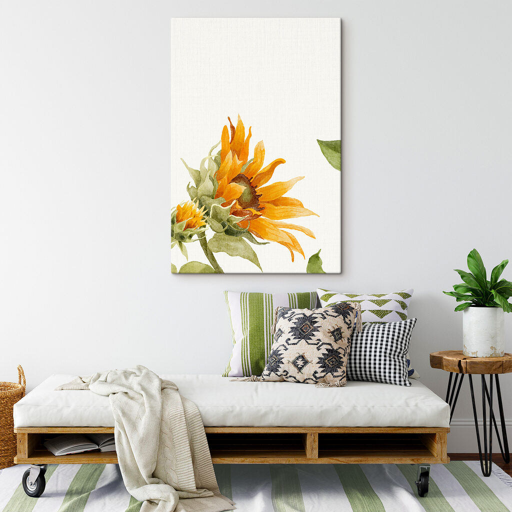 A close up of a sunflower