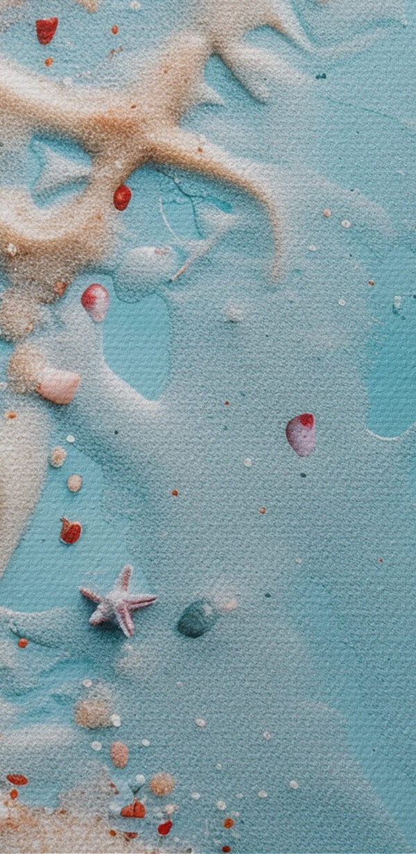 Groupe de coquillages et d'étoiles de mer sur une surface bleue Groupe de coquillages et d'étoiles de mer sur une surface bleue