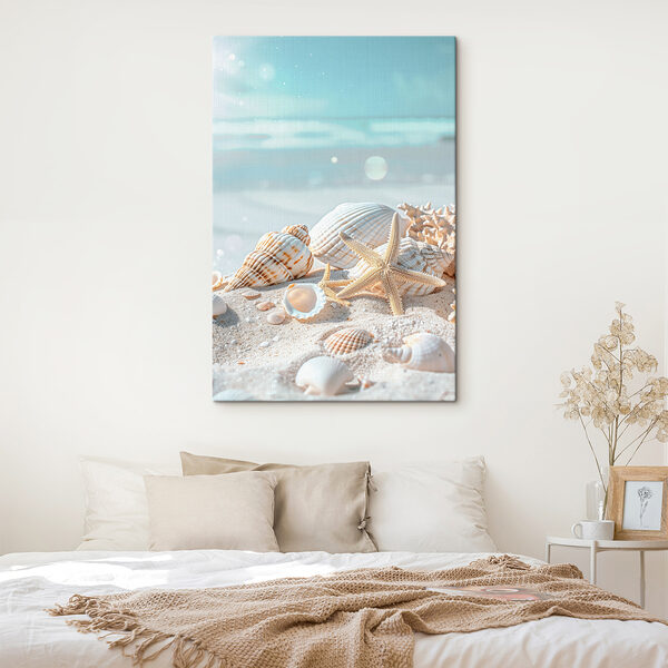 Groupe de coquillages et d'étoiles de mer sur le sable Groupe de coquillages et d'étoiles de mer sur le sable