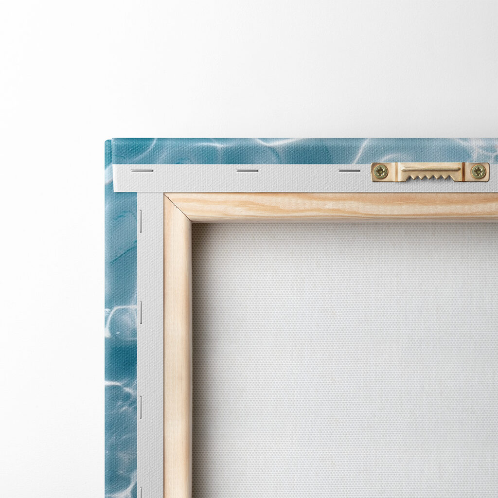 A group of blue butterflies floating on water