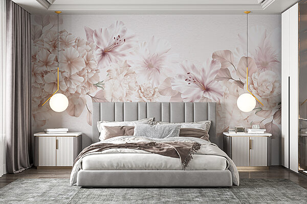 Groupe de fleurs sur fond blanc Groupe de fleurs sur fond blanc