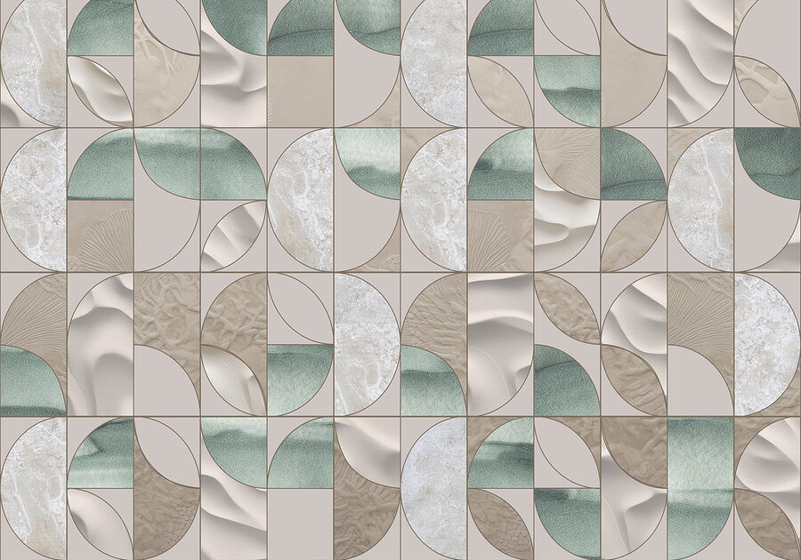Motif de cercles et cercles