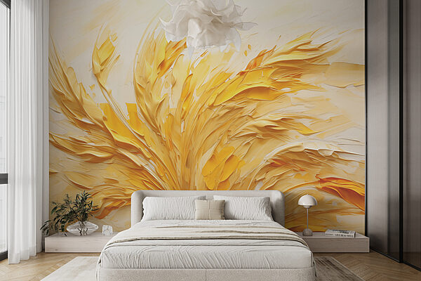 Peinture jaune et blanche Peinture jaune et blanche