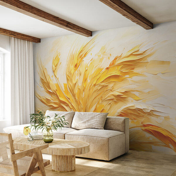 Peinture jaune et blanche Peinture jaune et blanche