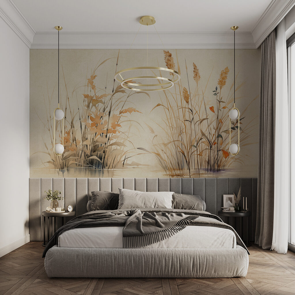 Watercolor painting of plants