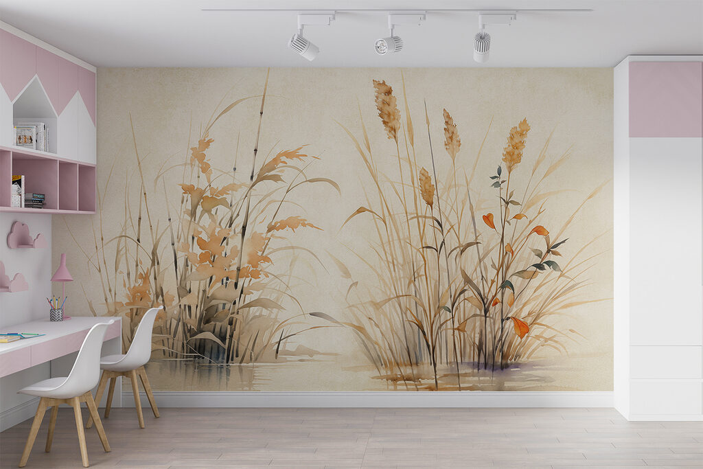 Watercolor painting of plants