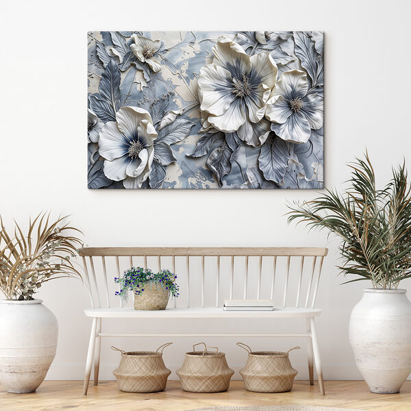 Groupe de fleurs sur une surface Groupe de fleurs sur une surface