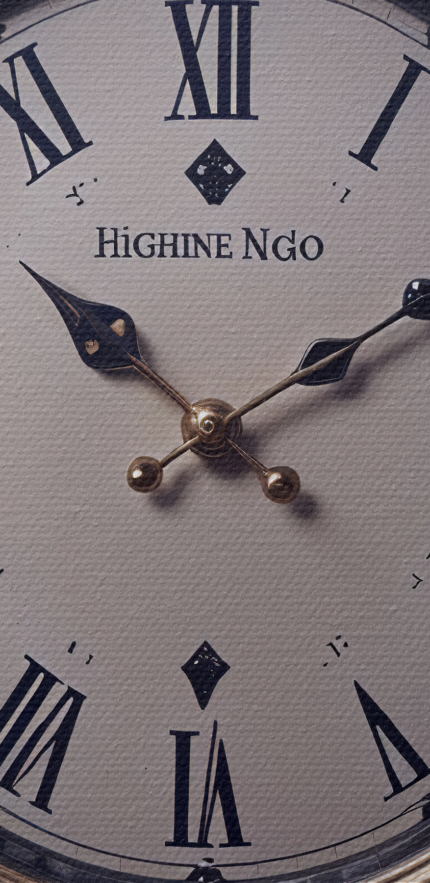 Horloge entourée de fleurs