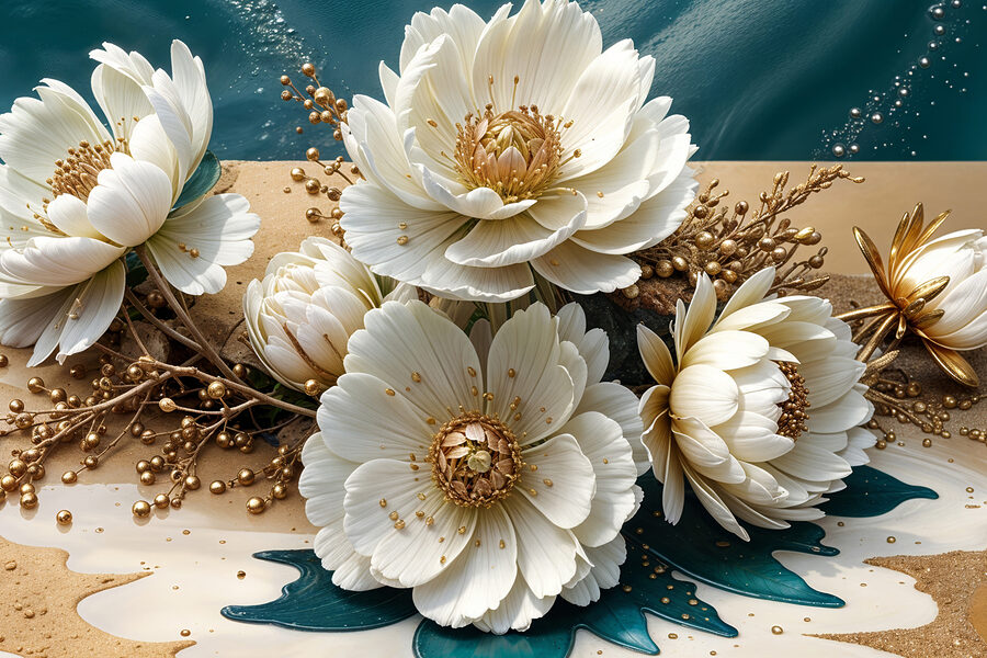 Groupe de fleurs blanches Groupe de fleurs blanches