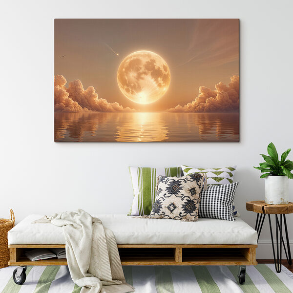 Lune et nuages dans le ciel Lune et nuages dans le ciel