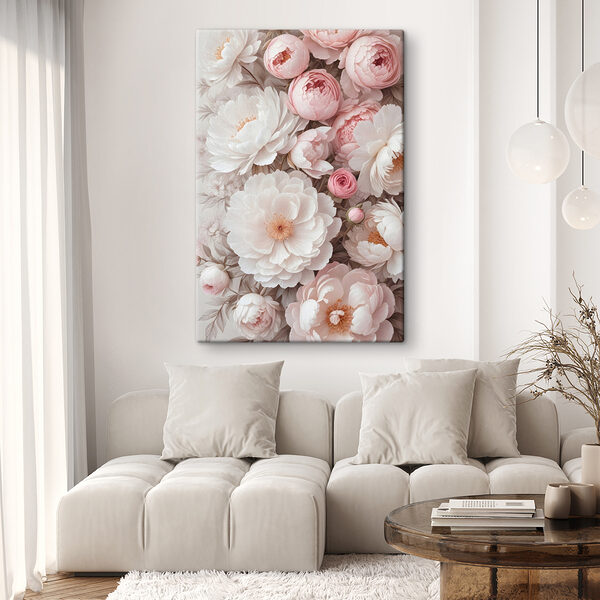 Groupe de fleurs blanches et roses Groupe de fleurs blanches et roses