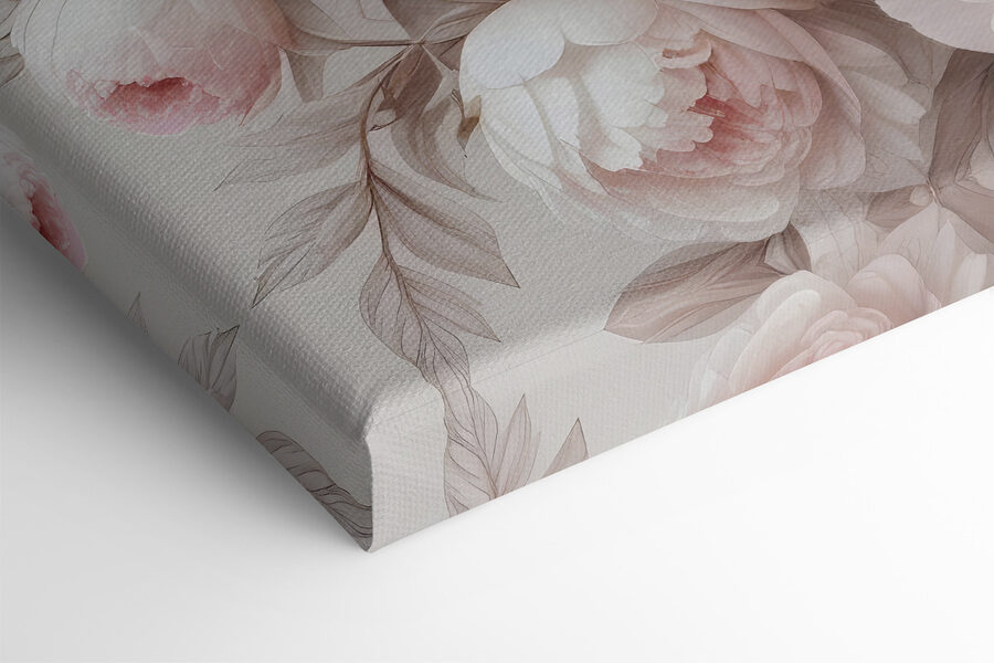 Groupe de fleurs blanches et roses