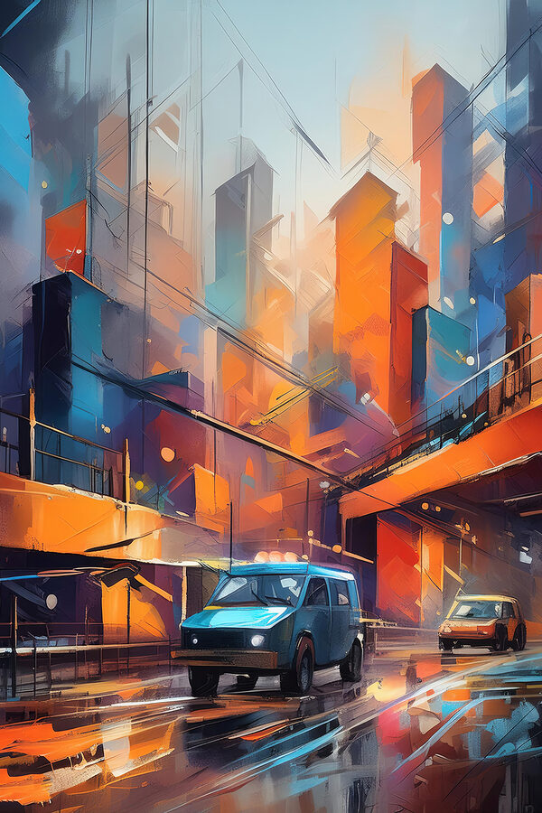Voiture dans la rue Voiture dans la rue
