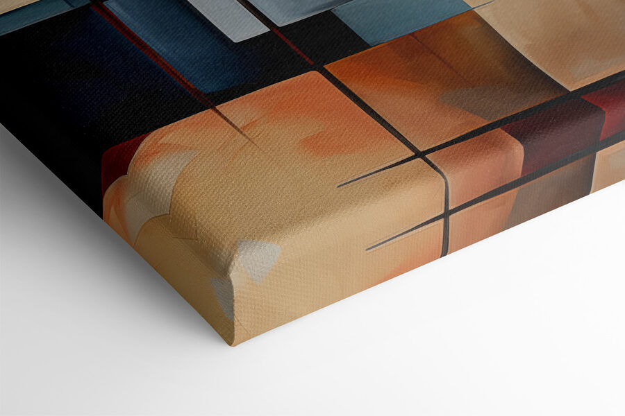 Peinture d'un motif coloré