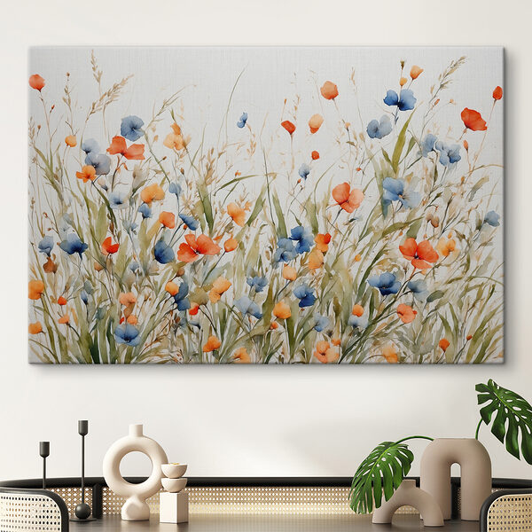 Peinture de fleurs et d'herbe Peinture de fleurs et d'herbe