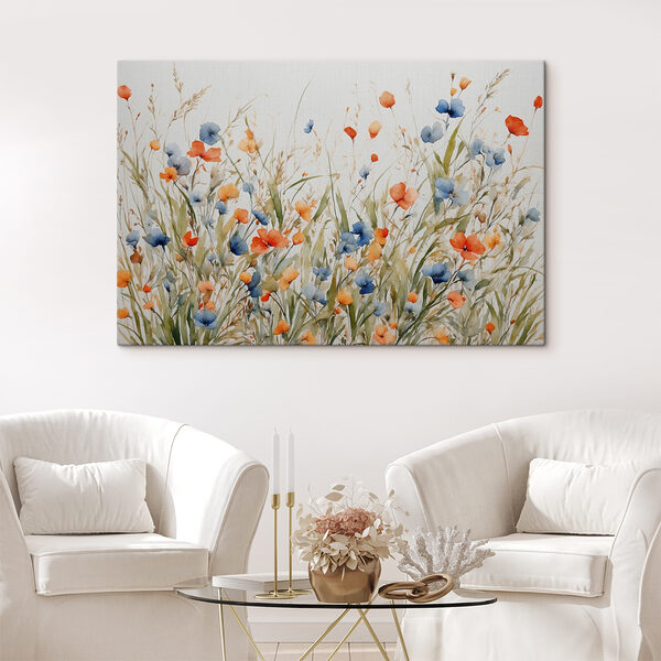 Peinture de fleurs et d'herbe Peinture de fleurs et d'herbe