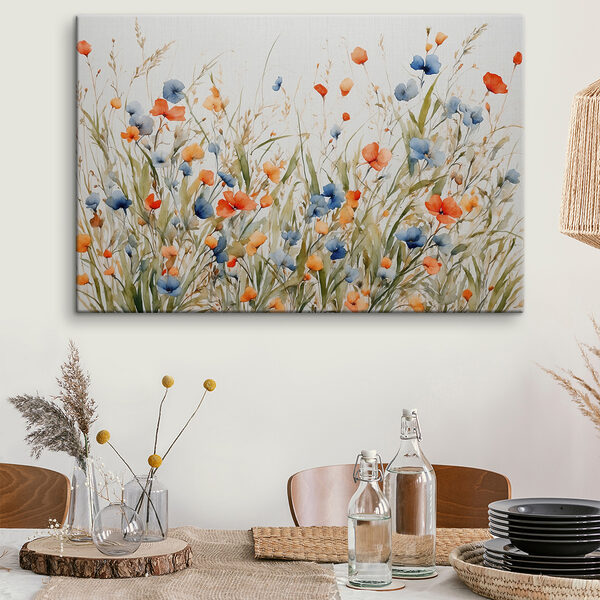 Peinture de fleurs et d'herbe Peinture de fleurs et d'herbe