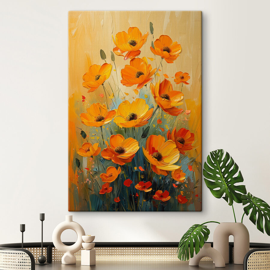 Tableaux Peinture de fleurs sur toile